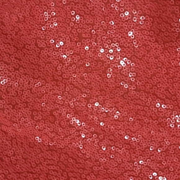 NWT 18 Centimeters Elegant Coral Sequin Mini Dress size 3X - Picture 4 of 11